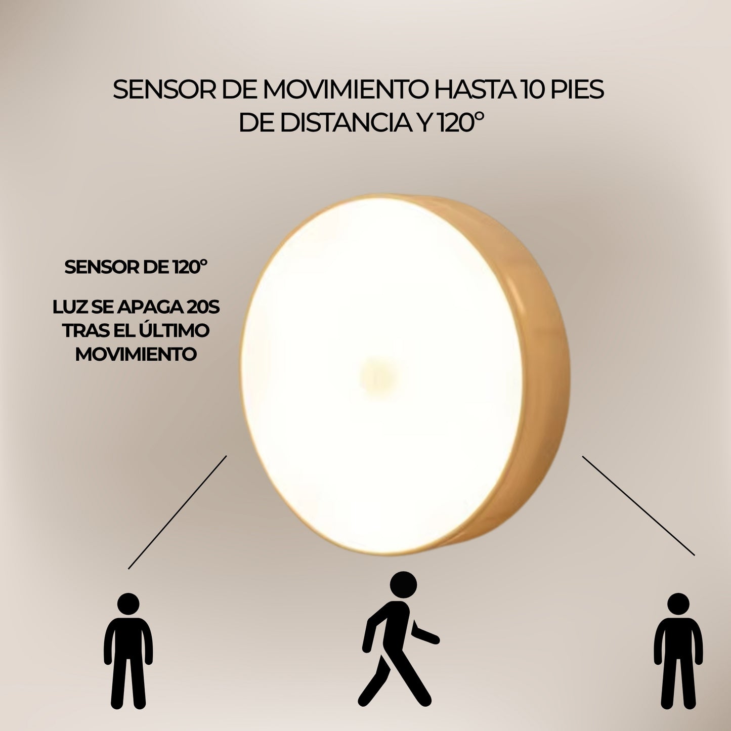 Luz LED con Sensor de Movimiento
