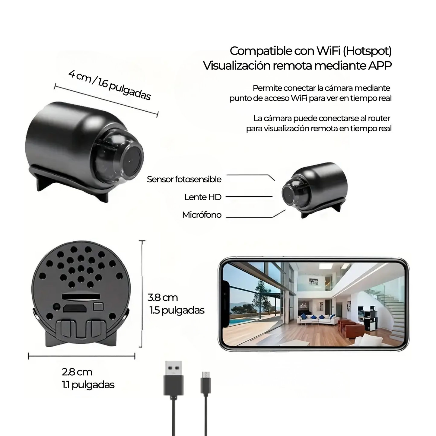 Mini Cámara Wifi